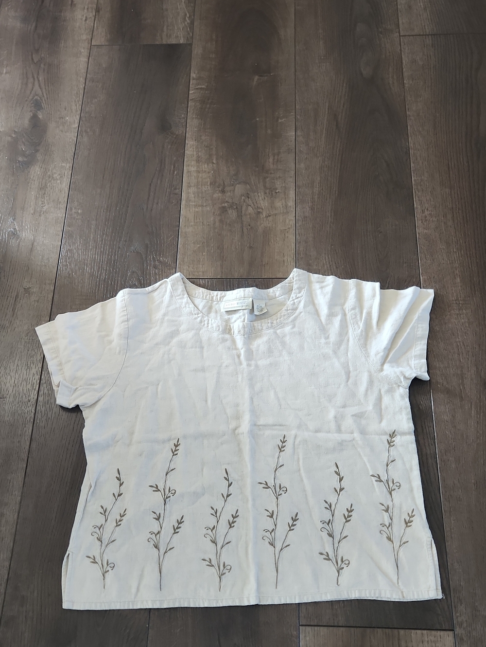Vintage Studio Works Linen Blend Blouse Size Large